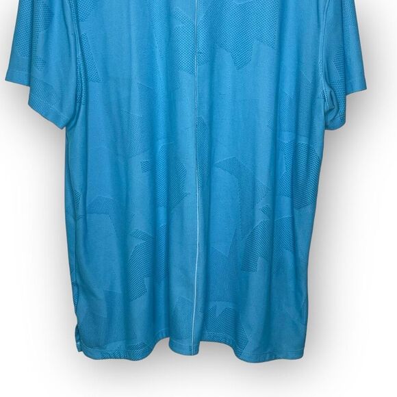 Nike Tiger Woods Camo Jacquard Golf Polo Shirt Teal Blue CT3801-496 Men's XXL - Picture 6 of 9